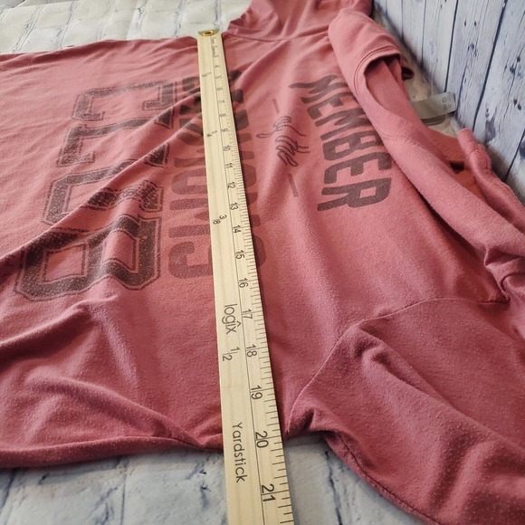 Next Level Women's Size Large T-Shirt Pink Bad Moms Club Short Sleeve=Flawed - Picture 6 of 8